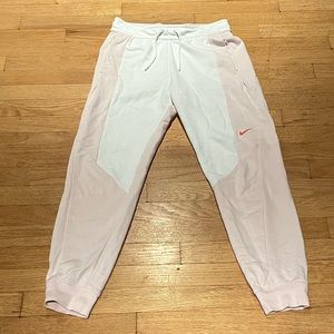 Nike White/Pink Joggers